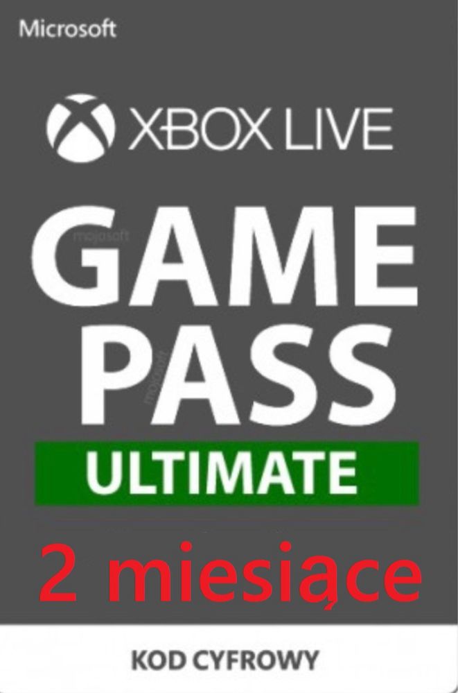 Xbox game pass Ultimate 2 miesiace kod