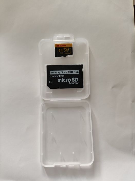 Micro SD Kodak + Adaptador MS Pro duo PSP