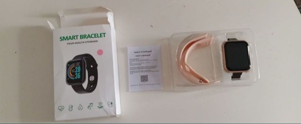 Pulseira de aço inoxidável rosa metalizado