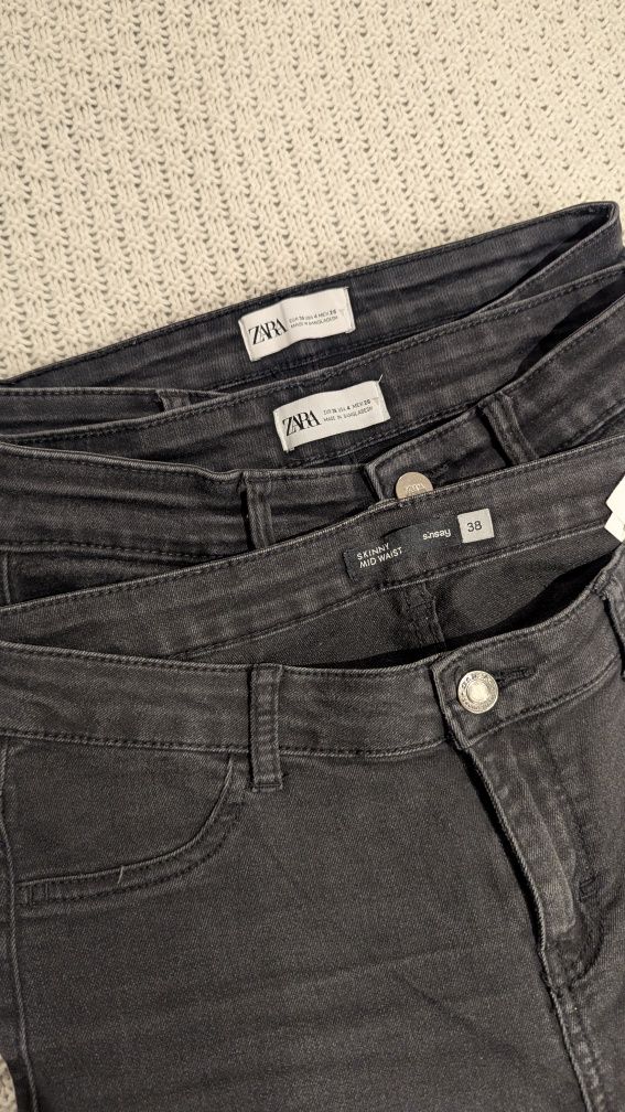 Paczka 14 spodni skinny jeans rurki ZARA H&M F&F SinSay 36-38