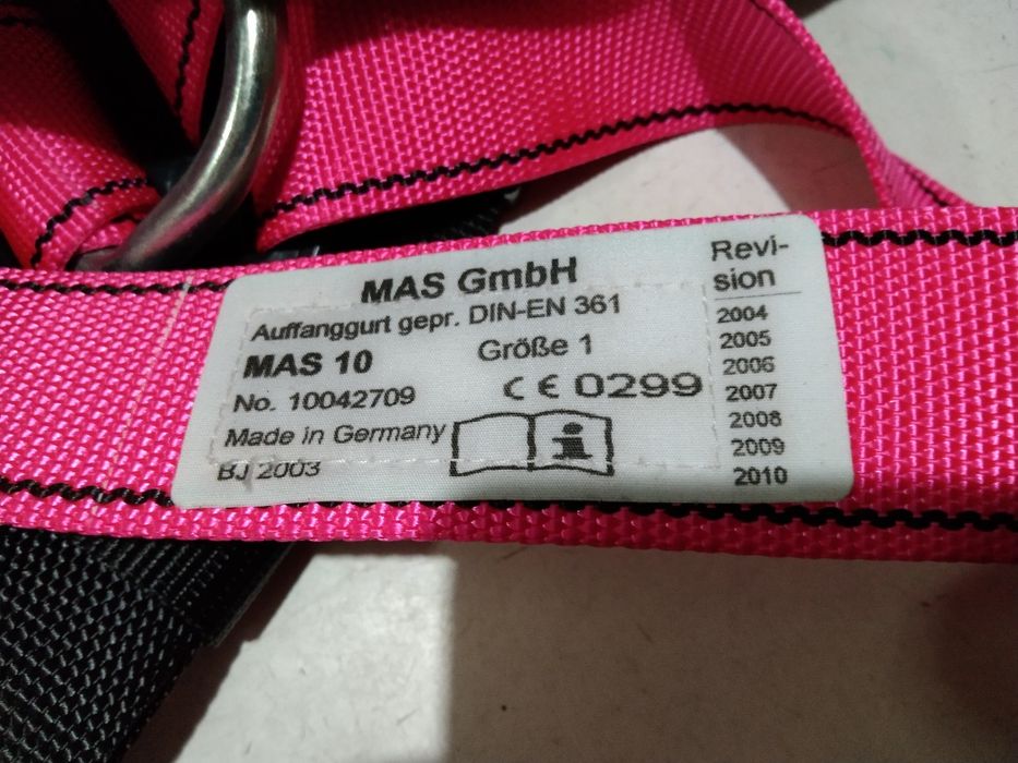 Szelki bezpieczeństwa i amortyzator MAS 10