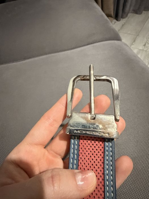 Оригінальний ремінь Moreschi Taormina, Made in Italy, розмір 46