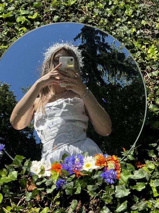 Кришталевий весільний вінок обруч Тіара із кристалів