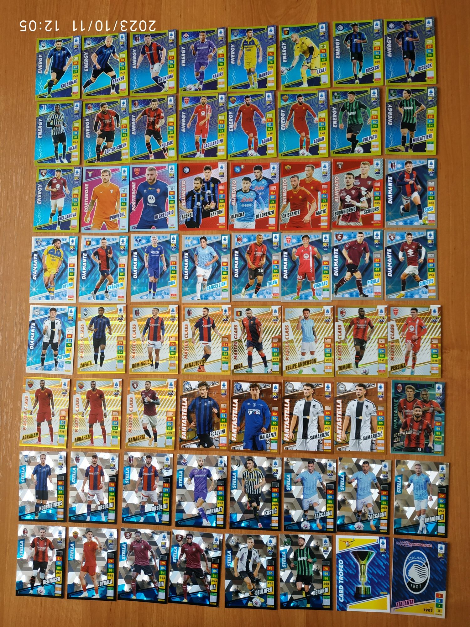 Panini Calciatori Adrenalyn XL 2023/2024 - zestaw Album plus 322 karty