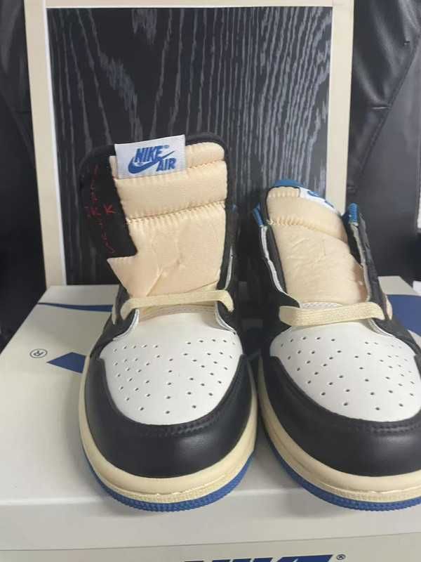 TravisScott\Jordan1*Retro*DamskieNikeAIrniebieski UnisexTrampki.44