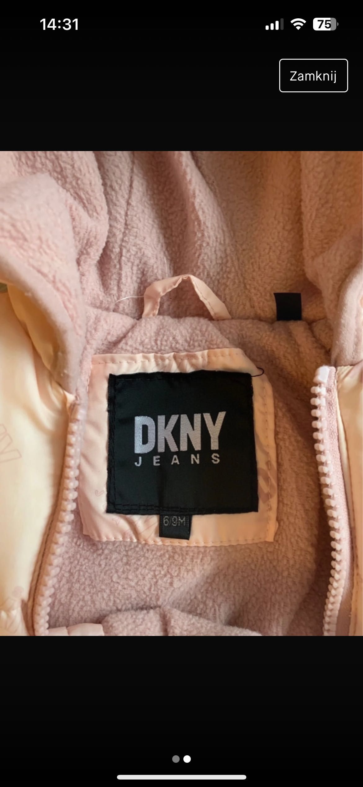 Kombinezon niemowlęcy zimowy DKNY