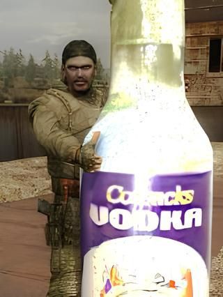 Декоративна пляшка Cossacks Vodka з гри S.T.A.L.K.E.R.