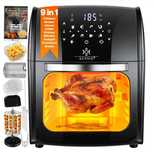 Airfryer  czarny frytkownica piekarnik do smażenia pieczenia 557805U