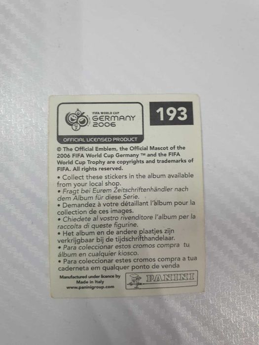 Naklejki Panini Germany 2006
