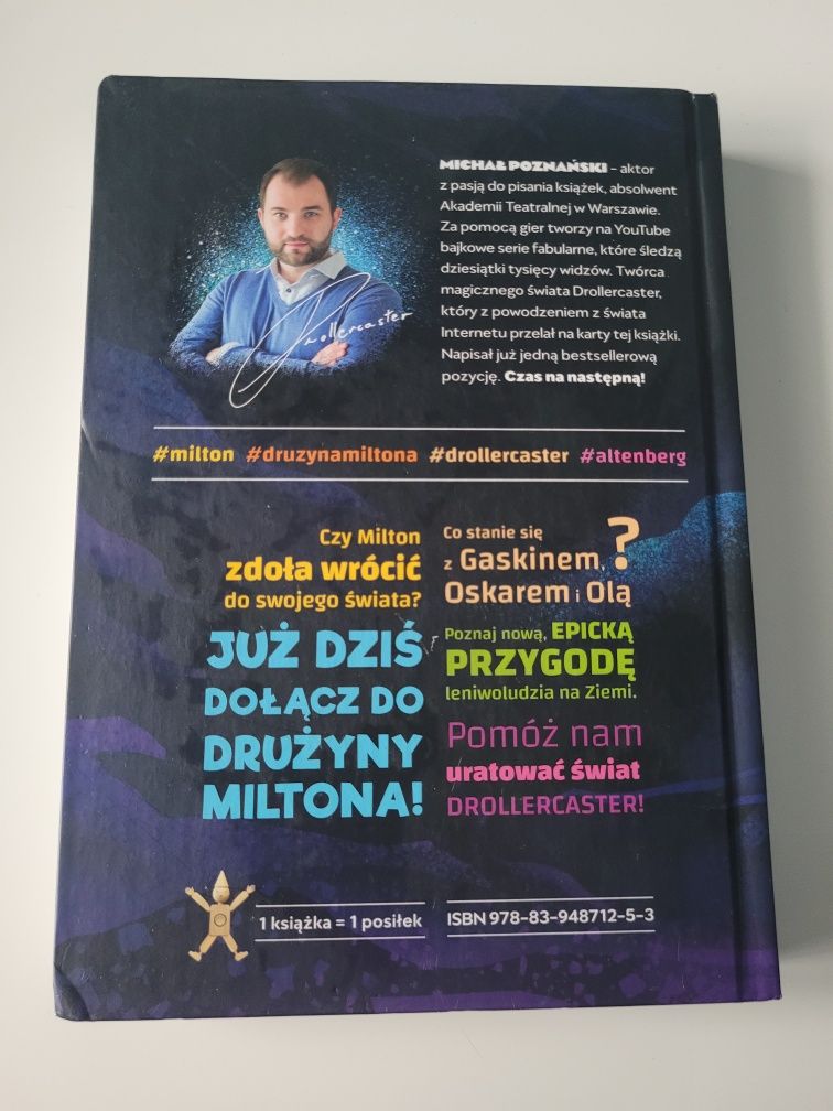 Dwa światy. Drużyna Miltona - Michał Poznański - z autografem
