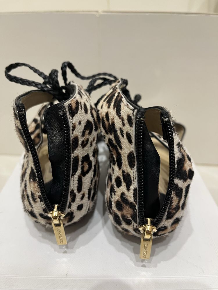 Леопардовые босножки Jimmy Choo