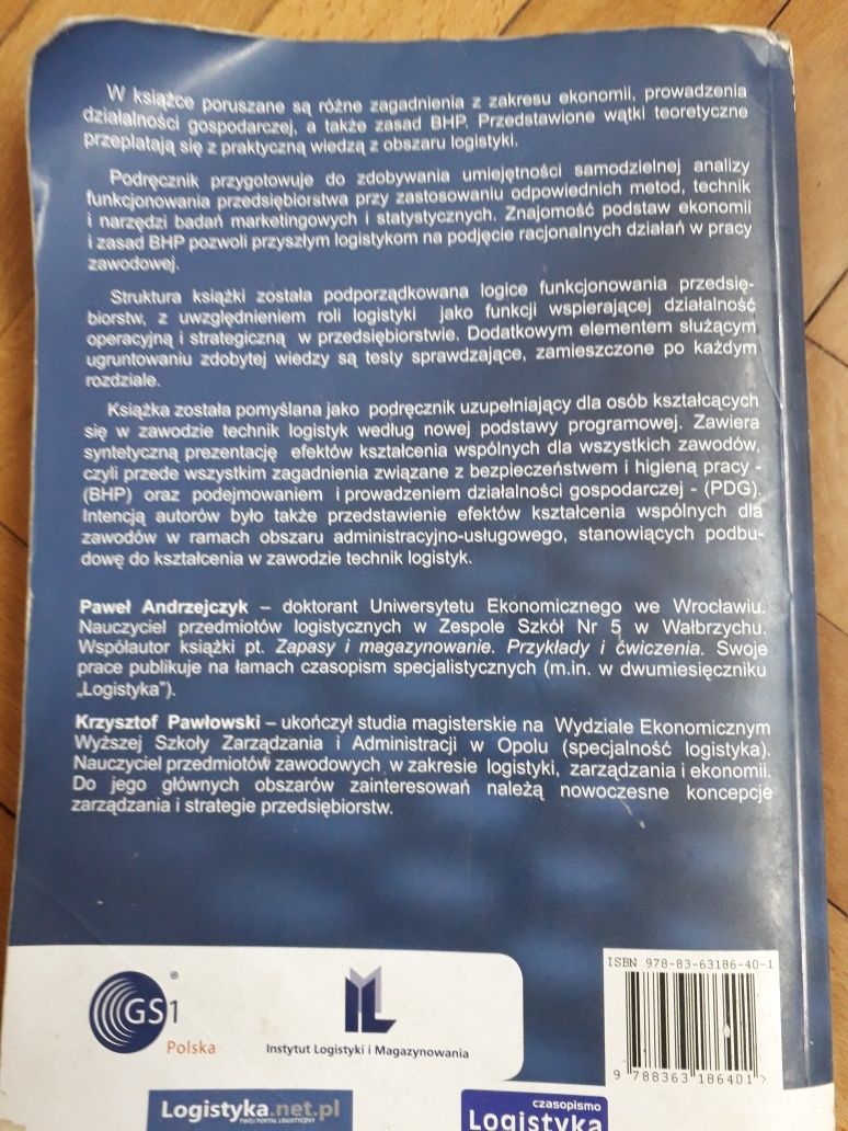 Podstawy funkcjonowania przedsiębiorstw dla logistyków (poz.7)
