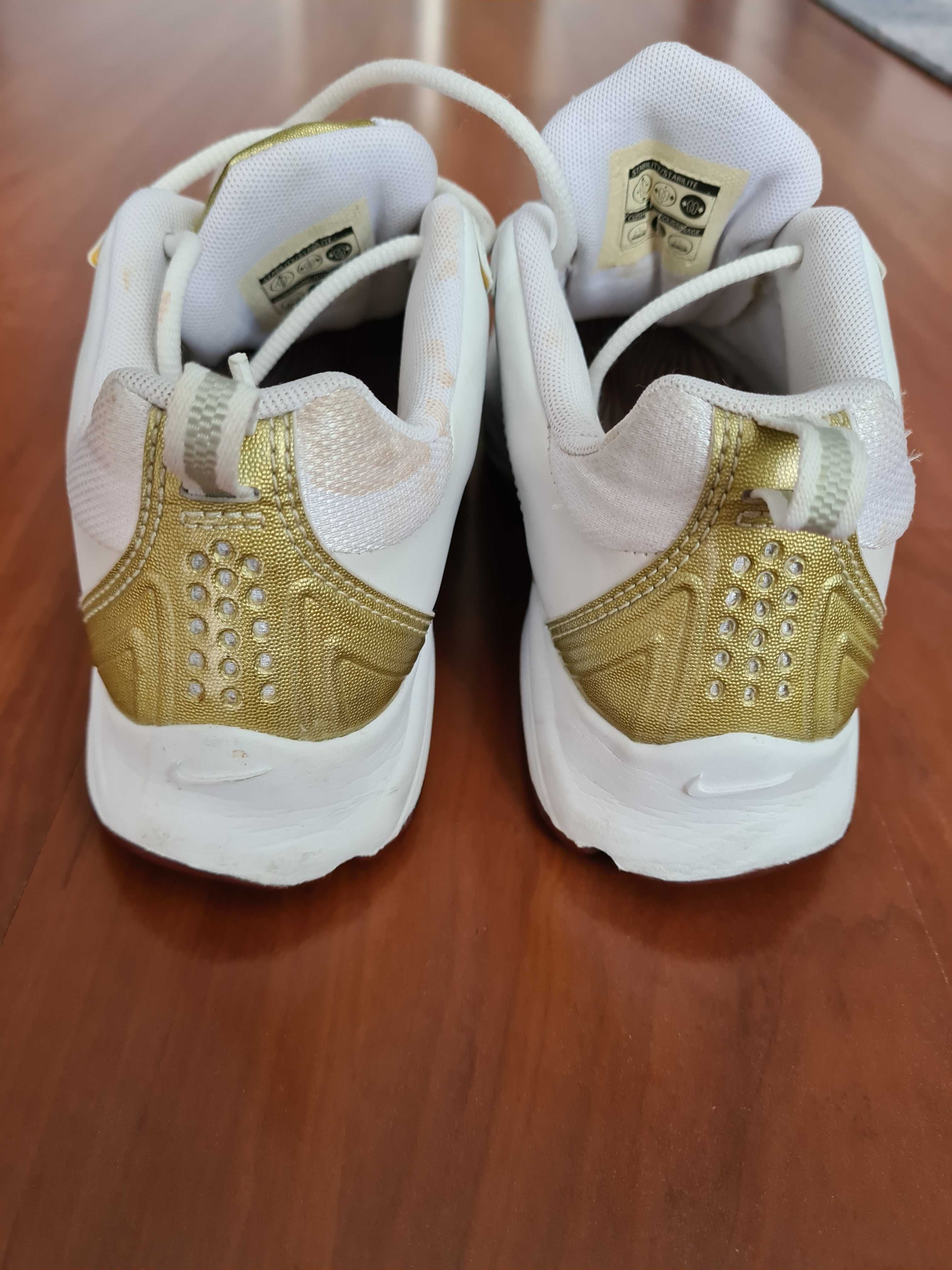 Złote buty nike 38 białe air 40 adidasy adidas