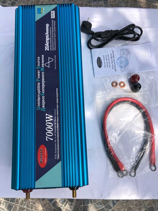 Инвертор Wimpex WX-7100, 7000W, UPS, чистая синусоида с подзарядкой