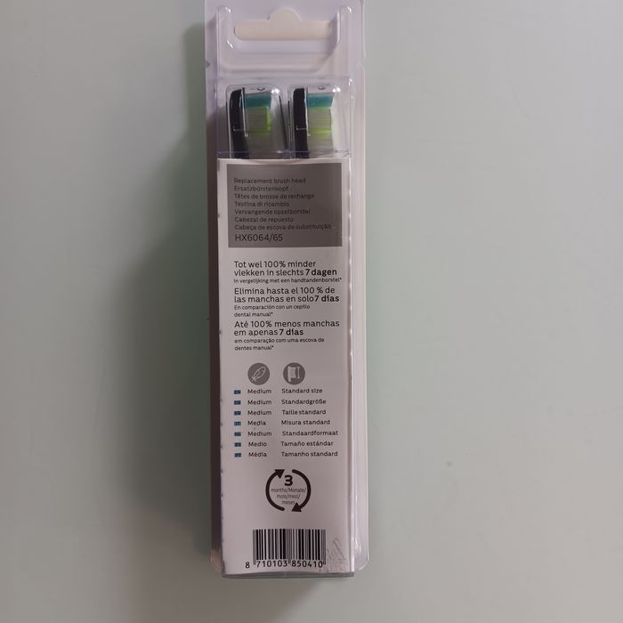 Philips Sonicare W2 Optimal White czarne 4 SZTUKI orginal