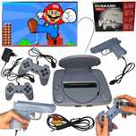 KONSOLA RETRO gra telewizyjna pegazus pistolet pady Mario szara