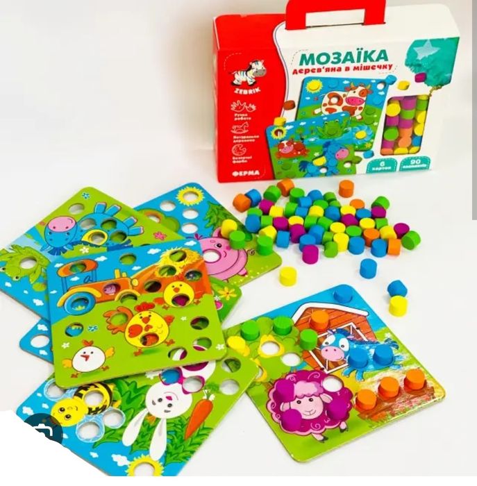 Мозаїка дерев'яна в мішечку vladi-toys