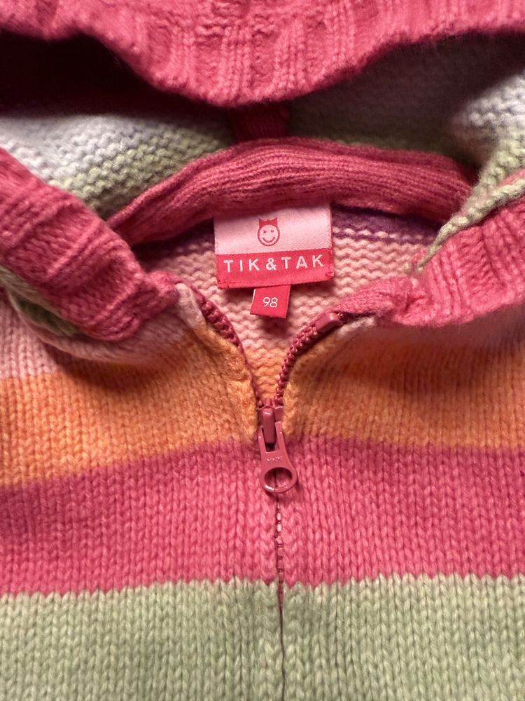 Sweter dziewczynka 80% wełna jagnięca owcza sweterek ciepły 98