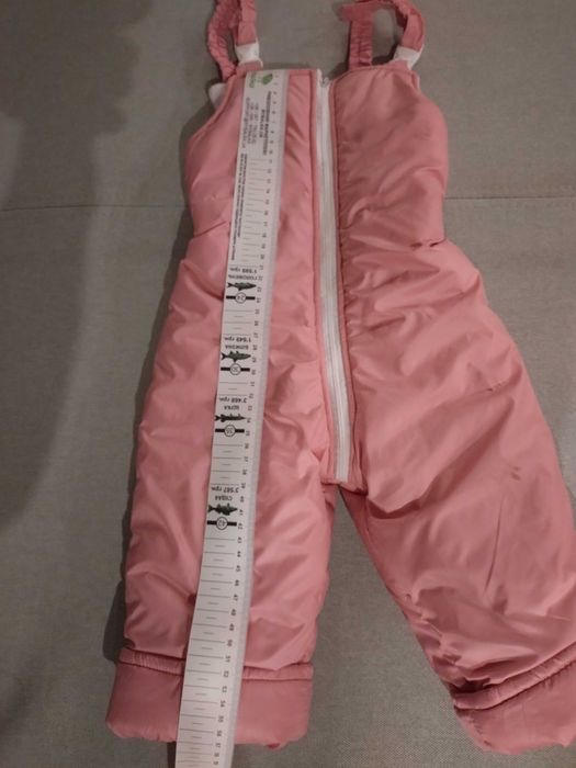 Комбінезон зимовий дитячий 3 в 1, 0_18 місяців. Шапки