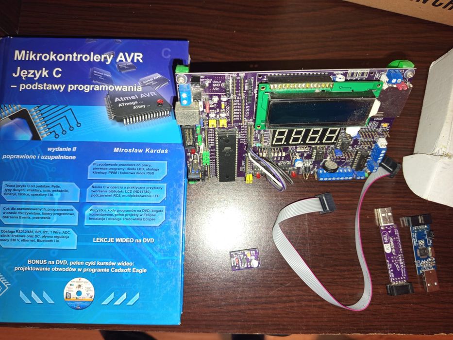 Zestaw ATB 1.04b + książka + programator + przetwornica