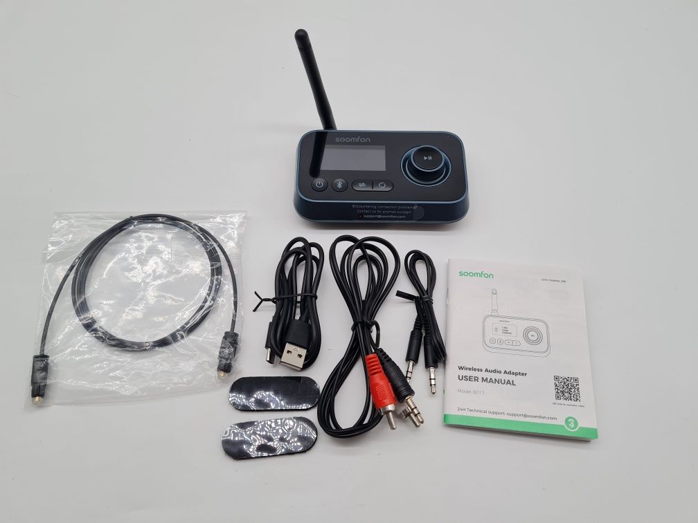 Adapter audio Bluetooth 5.0 SOOMFON nadajnik-odbiornik 3w1