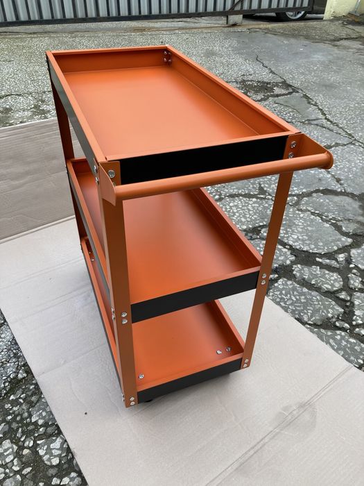 Carrinho trolley e estante de apoio oficina, garagem ou outro negócio