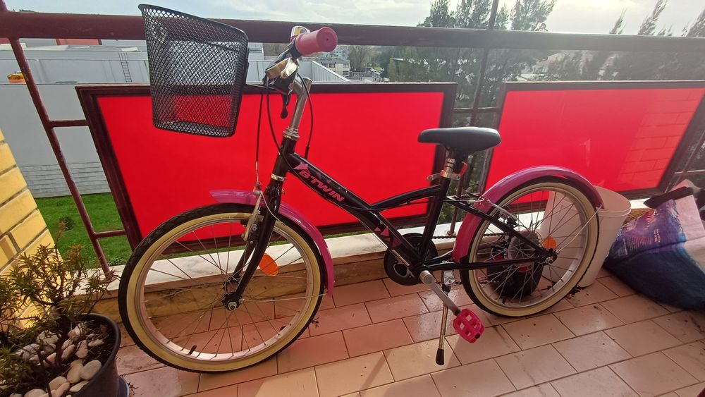Bicicleta criança Btwin 20 Rosa