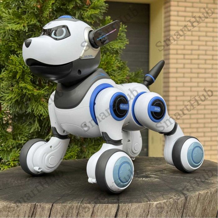 Собачка на радиоуправлении Volt синий, Песик на пульте, Собака-робот