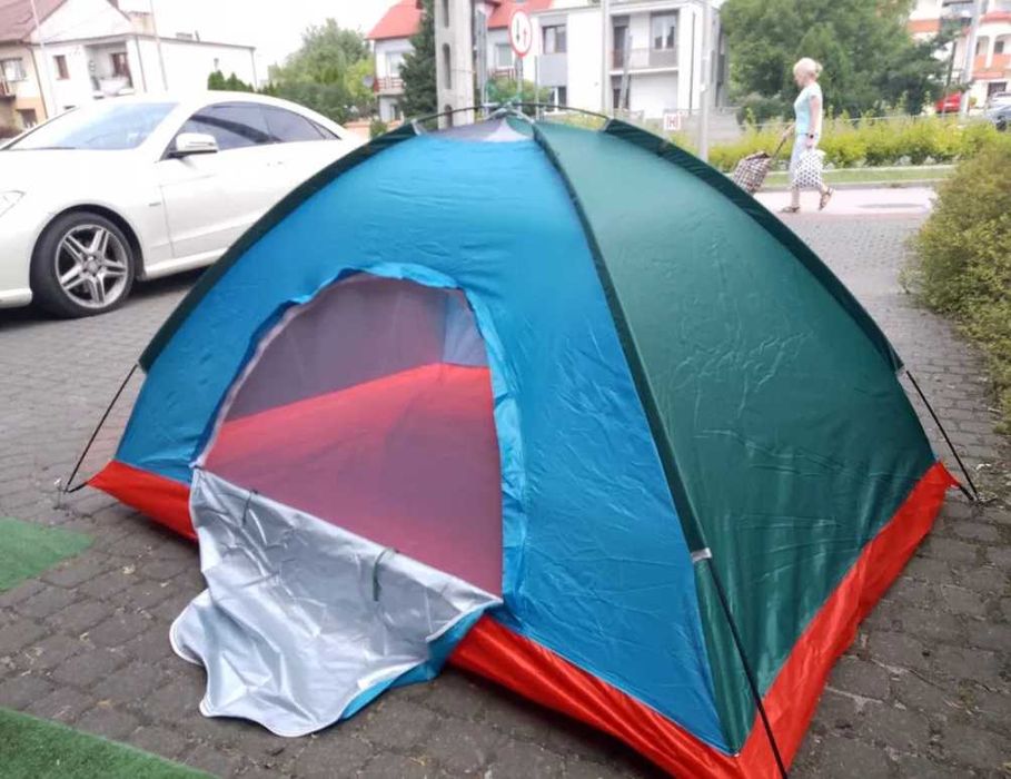 NAMIOT 3 OSOBOWY wędkarski turystyczny 2x1,5m z moskitierą rozkładan g