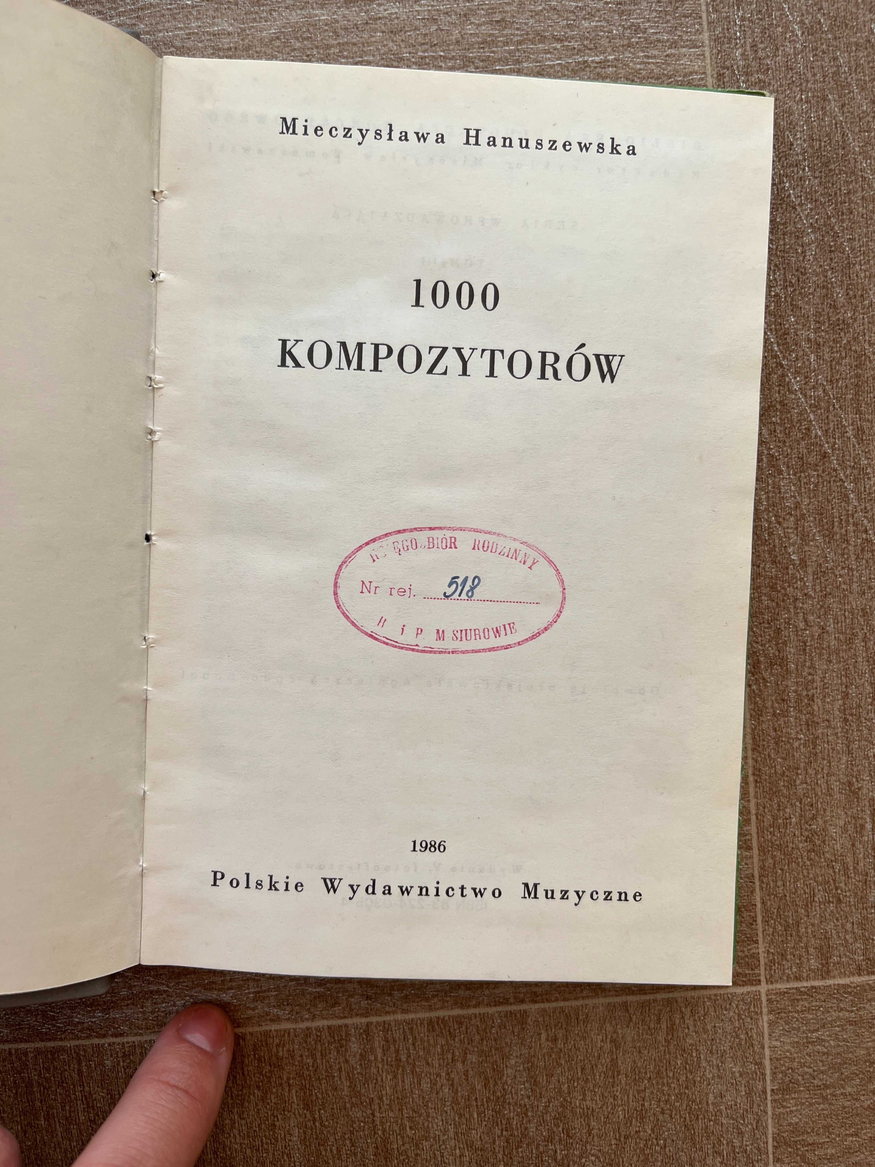 1000 kompozytorów Hanuszewska Mieczysława