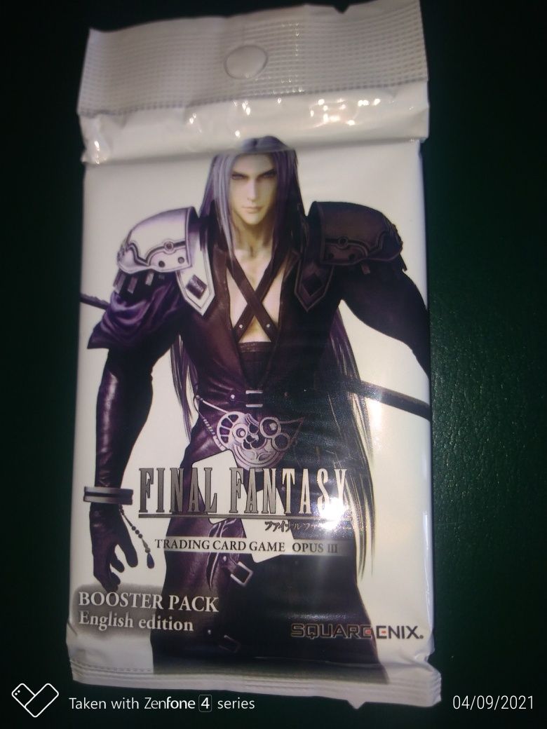 Antigas Cartas final fantasy Opus III booster selado edição inglês