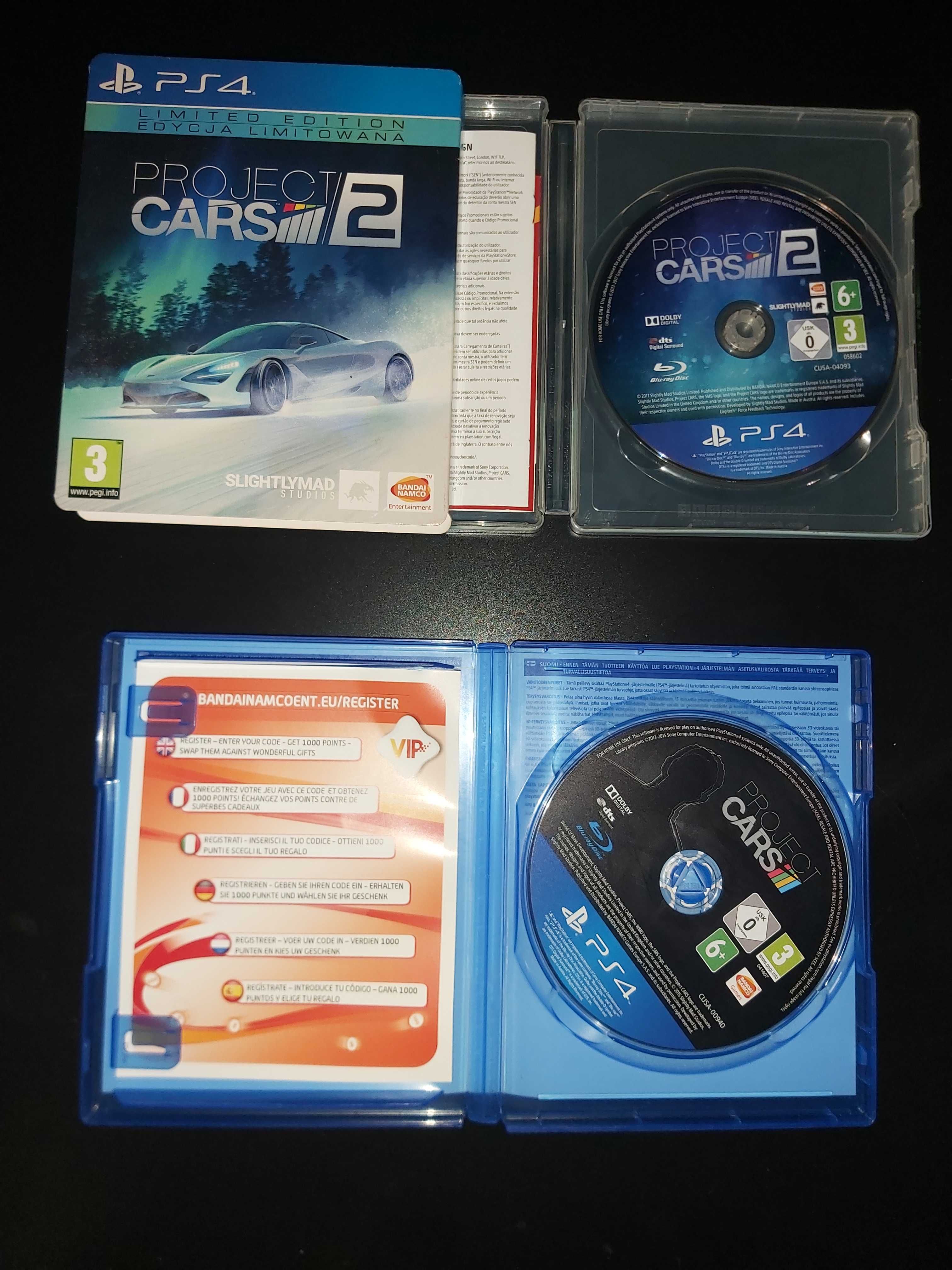 Projekt cars 2 na PS4 + gratis !!!