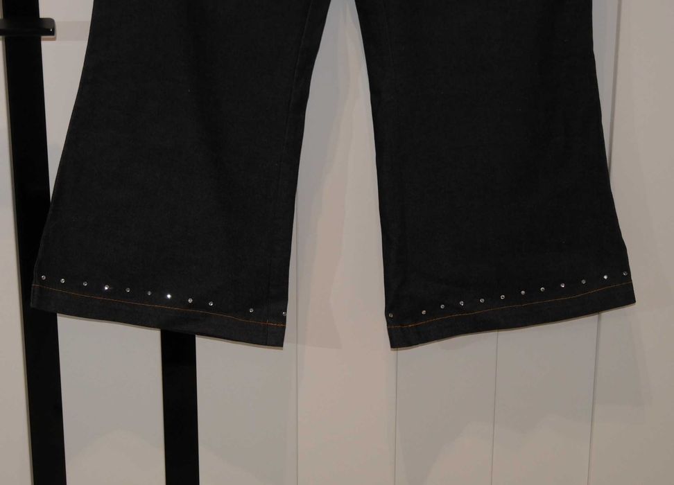 Spodnie rybaczki dzwony cyrkonie 36 S