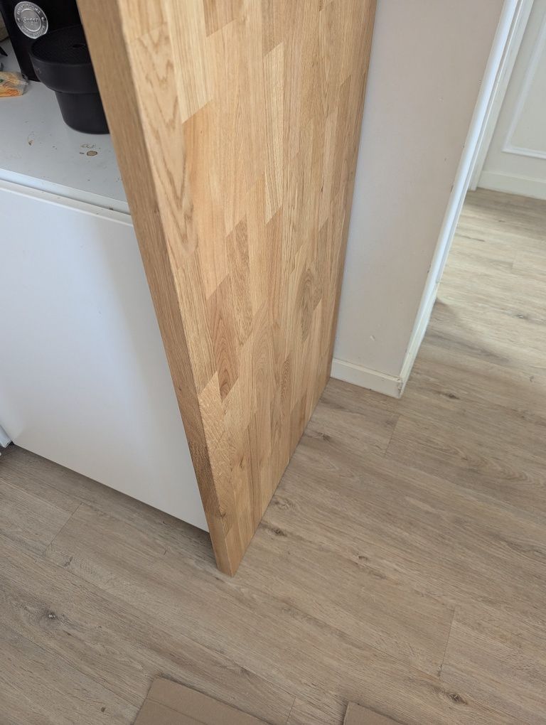 Bancada Karlby IKEA 246x3.8x63.5 Carvalho Nova