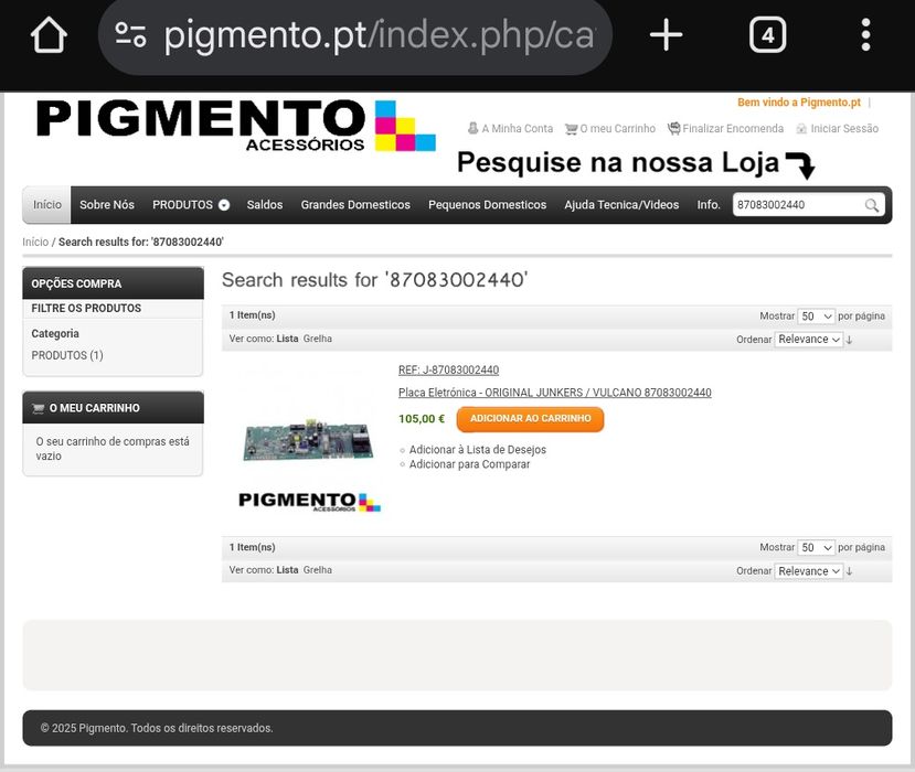 Vulcano Lifestar ZW/ZS24 Boiler Electronic Control Board64409450682113124