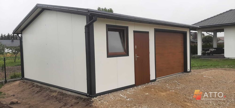 Garaż ocieplony Hala z płyty warstwowej PIR 10  6m/8m 5m/7m zgłoszenie