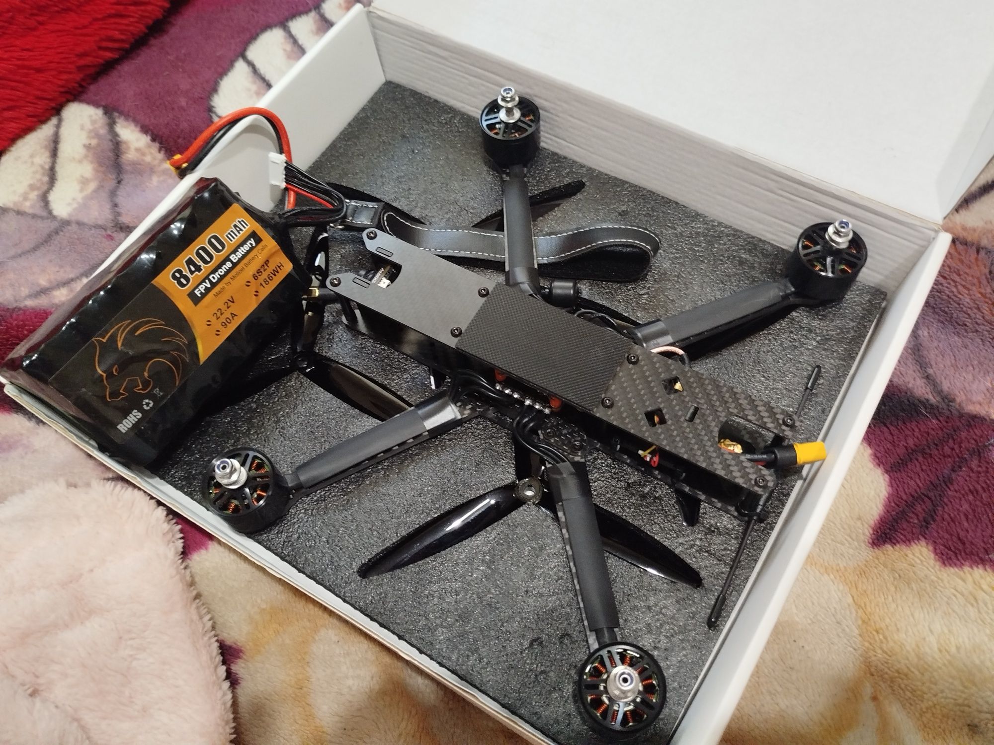 FPV 7, фпв дрон 7 дюймів з баткою