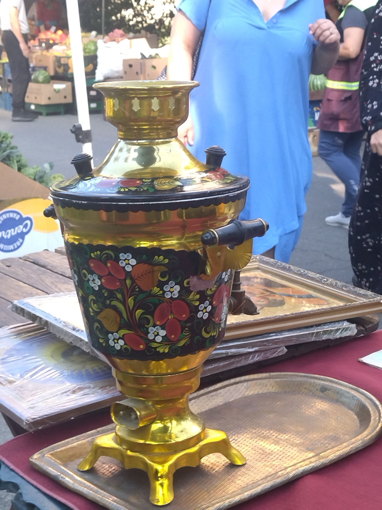Самовар,розписний, електричний, новий та бу,красивий, три з половиною