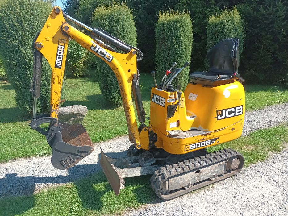 JCB 8008 Minikoparka 1T 2018r 1700mth. Super stan. Cena Brutto Okazja!
