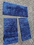 Trio de tapetes azul