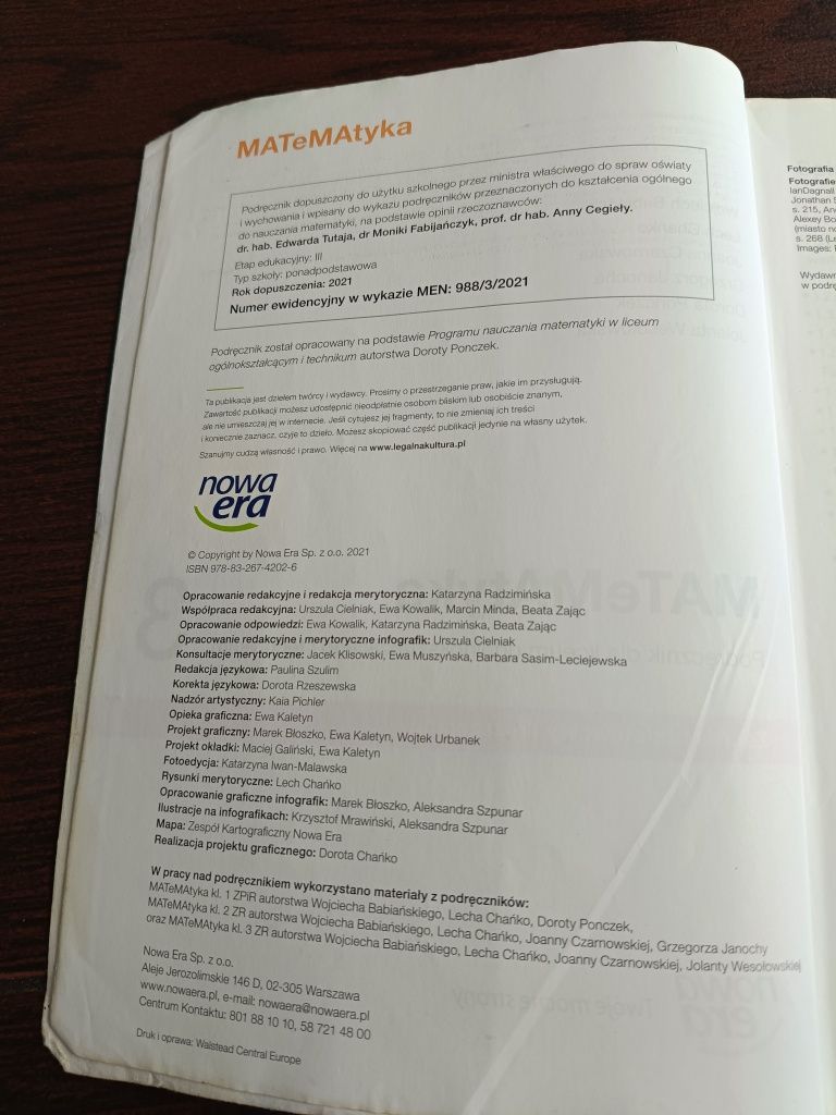 Matematyka 3 , zakres podstawowy i rozszerzony