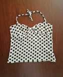 Top branco e preto