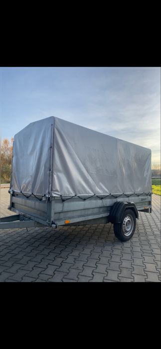 Przyczepka lekka DMC 750 kg platforma - wywrotka zarejestrowana
