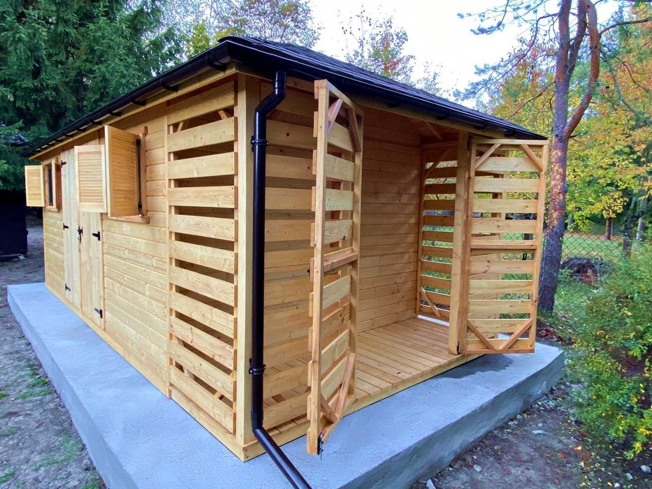Domek narzędziowy Zeus 3m x 6m Altanka drewniana Domek - PRODUCENT