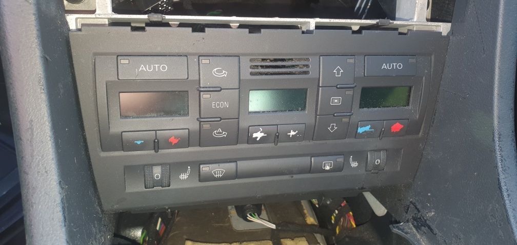 panel Klimatronic regulacja podgrzewania foteli Audi s4 a4 b6 b7