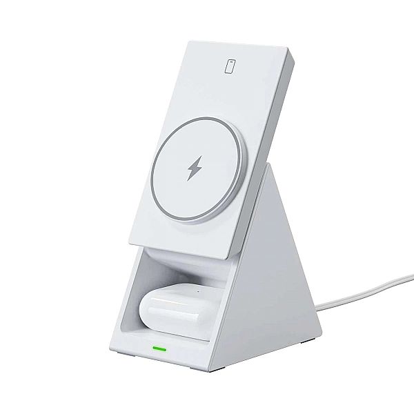 Stacja ładująca indukcyjna 3w1 Choetech T600/15W - biała