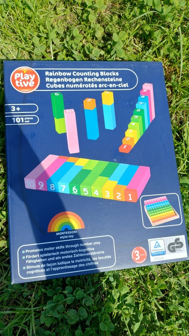 Klocki edukacyjne Playtive – Rainbow Counting Blocks