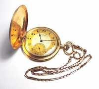 Złoty Zegarek Kieszonkowy z Dewizką Paul Moser