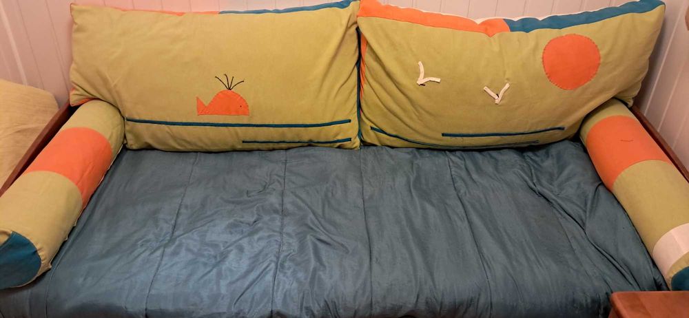 Conjunto almofadas e rolos para cama - OFERTA COLCHA