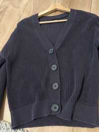 Sinsay- sweter stalowy z odcieniem fioletu S